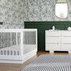 M8601KW,Harlow 3-in-1 Convertible Crib w/Toddler Bed Conversion Kit in White/Acrylic