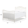 M21589VWH,Noelle Full Size Bed Conversion Kit in Vintage White