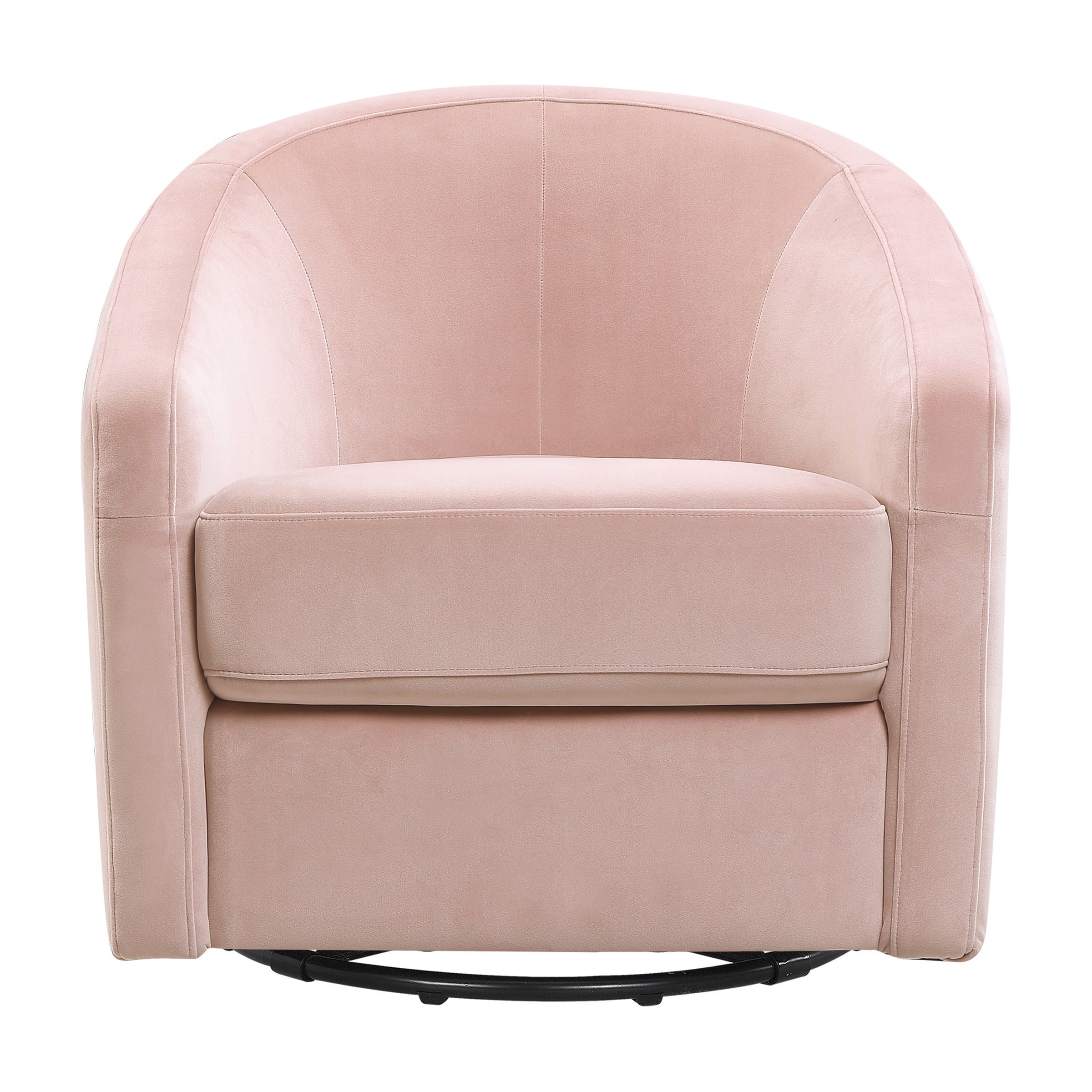 M5887BPV,Madison Swivel Glider in Blush Pink Velvet