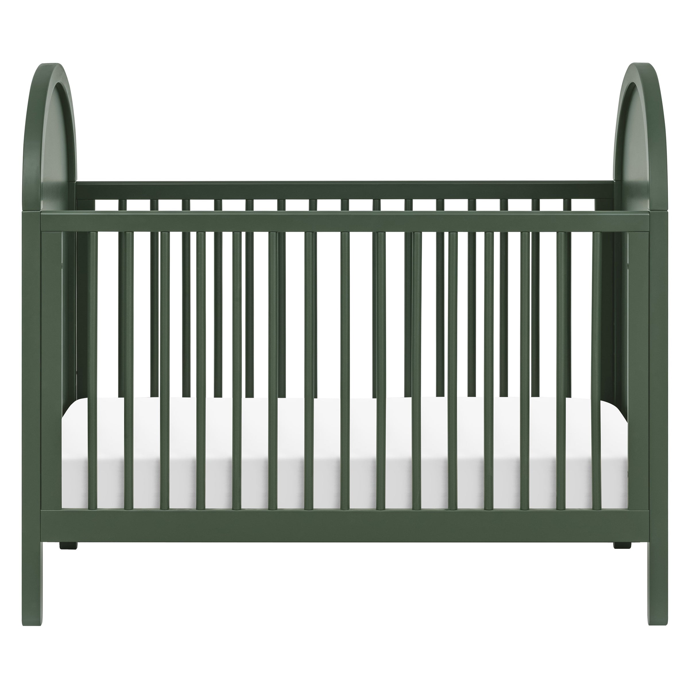 M25601FRGRNC,Bondi Cane 3-in-1 Convertible Crib w/ Toddler Bed Kit in Forest Green w/ Natural Cane