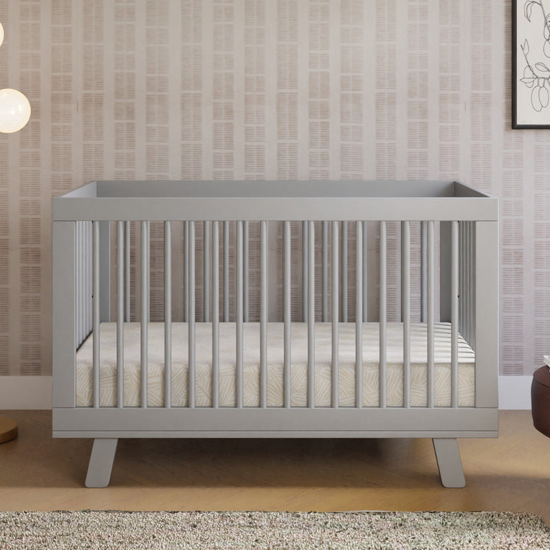 M4201G,Hudson 3-in-1 Convertible Crib w/Toddler Bed Conversion Kit in Grey Finish
