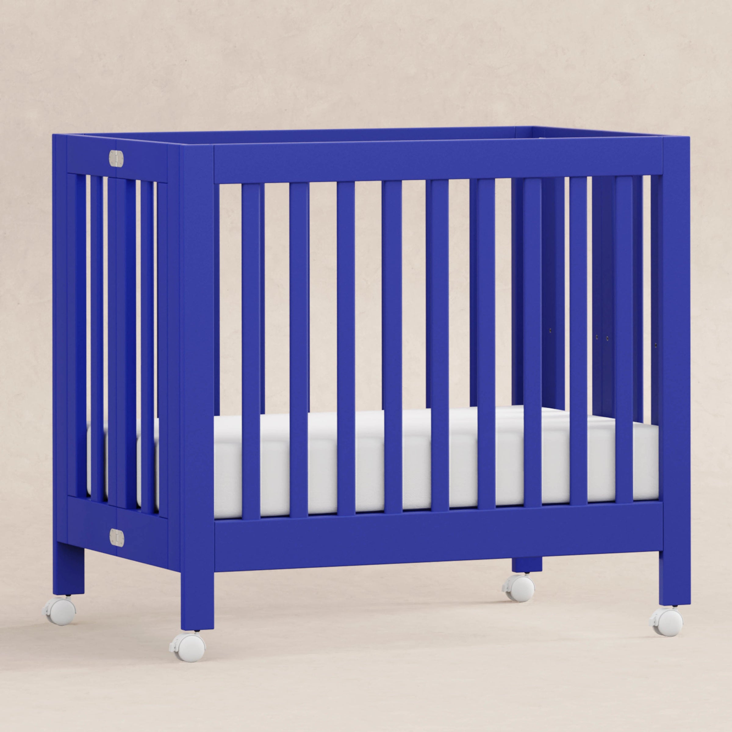 M6698CBT,Origami Mini Crib in Cobalt