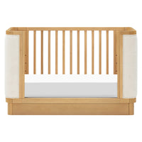 M26201HYWB,Bondi Boucle 4-in-1 Convertible Crib w/ Toddler Bed Kit in Honey with Ivory Boucle