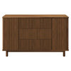 M29816NL,Pogo Tambour Assembled Dresser in Natural Walnut
