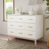 M5826WNX,Scoot 6-Drawer Dresser in White/Washed Natural
