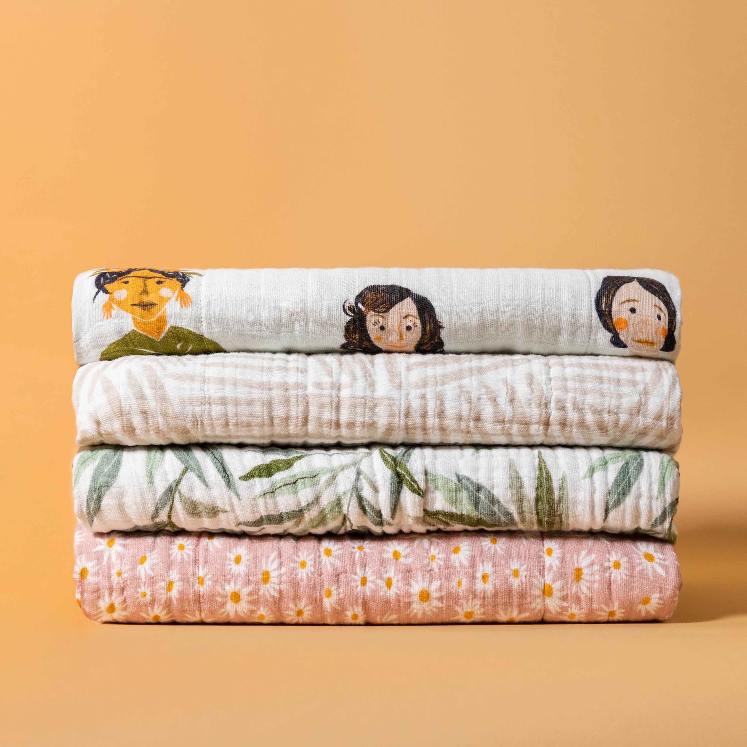 T28439,Women In History Muslin Quilt in GOTS Certified Organic Cotton