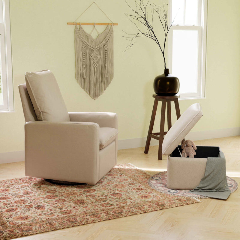 M20985PBEW,Cali Storage Ottoman in Performance Beach Eco-Weave