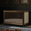 M23701NLBC,Marin with Cane 3-in-1 Convertible Crib in Natural Walnut and Blonde Cane