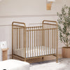 M15598VG,Abigail 3-in-1 Convertible Mini Crib in Vintage Gold