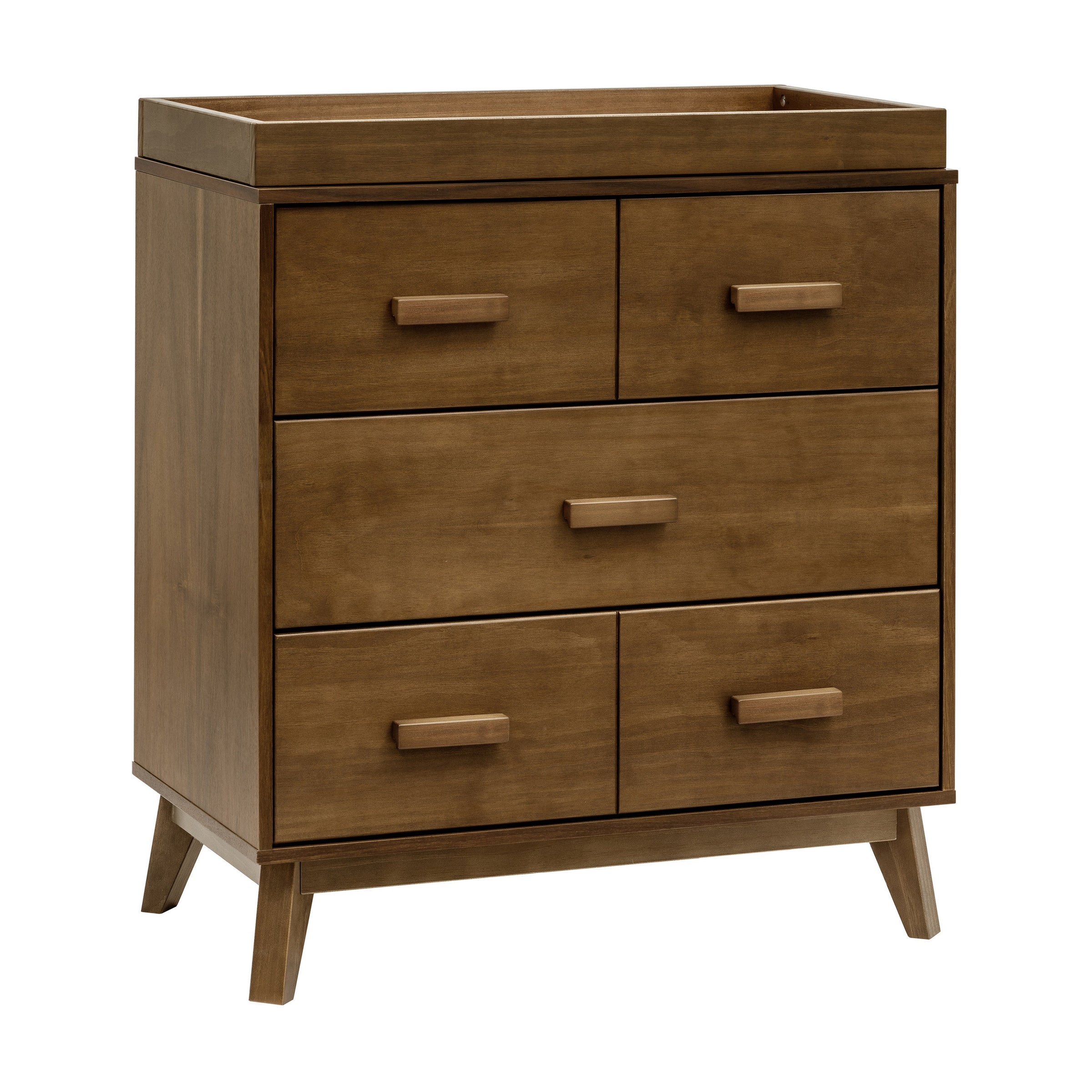 M5823NL,Scoot 3-Drawer Changer Dresser in Natural Walnut