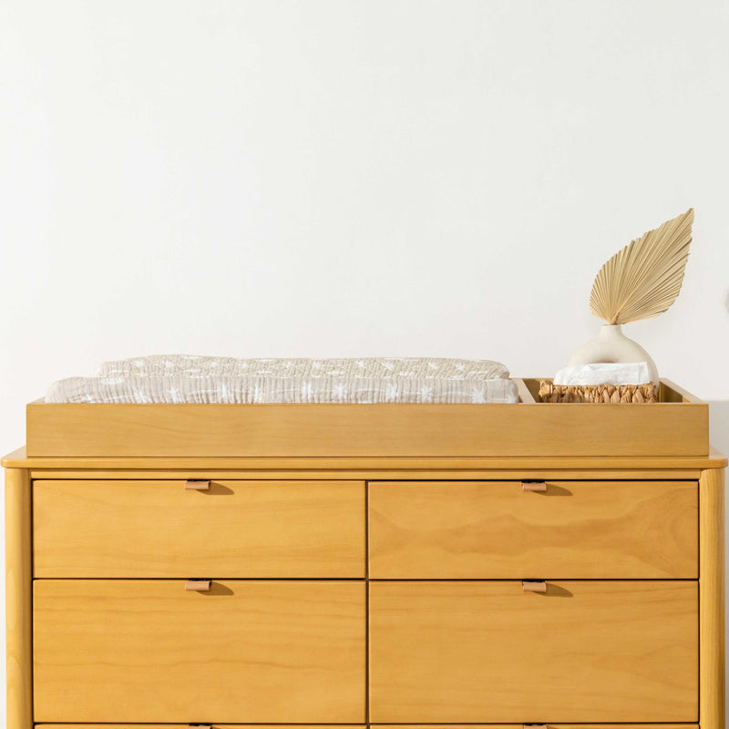 T27037,Beach Bum Quilted Muslin Changing Pad Cover in GOTS Certified Organic Cotton