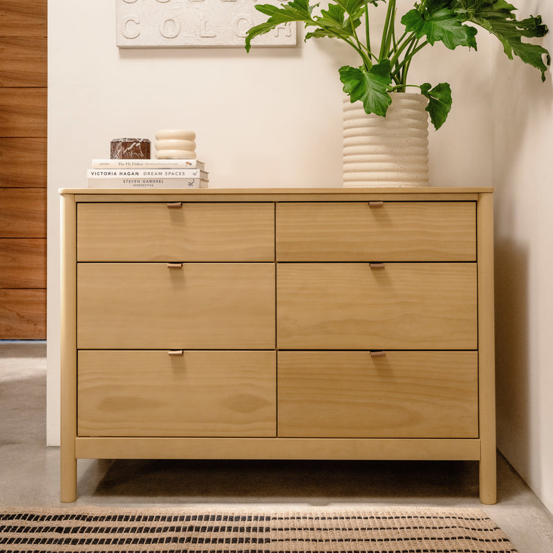M25616HY,Bondi 6-Drawer Assembled Dresser in Honey