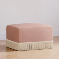 Namesake Crawford Gliding Ottoman | Boucle with Tassel Fringe