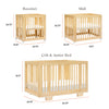 M23401N,Yuzu 8-in-1 Convertible Crib w/All-Stages Conversion Kits in Natural