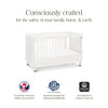 B14301RW,Tanner 3-in-1 Convertible Crib in Warm White