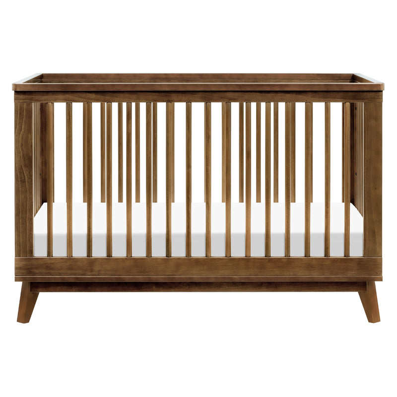 M5801NL,Scoot 3-in-1 Convertible Crib w/Toddler Bed Conversion Kit in Natural Walnut
