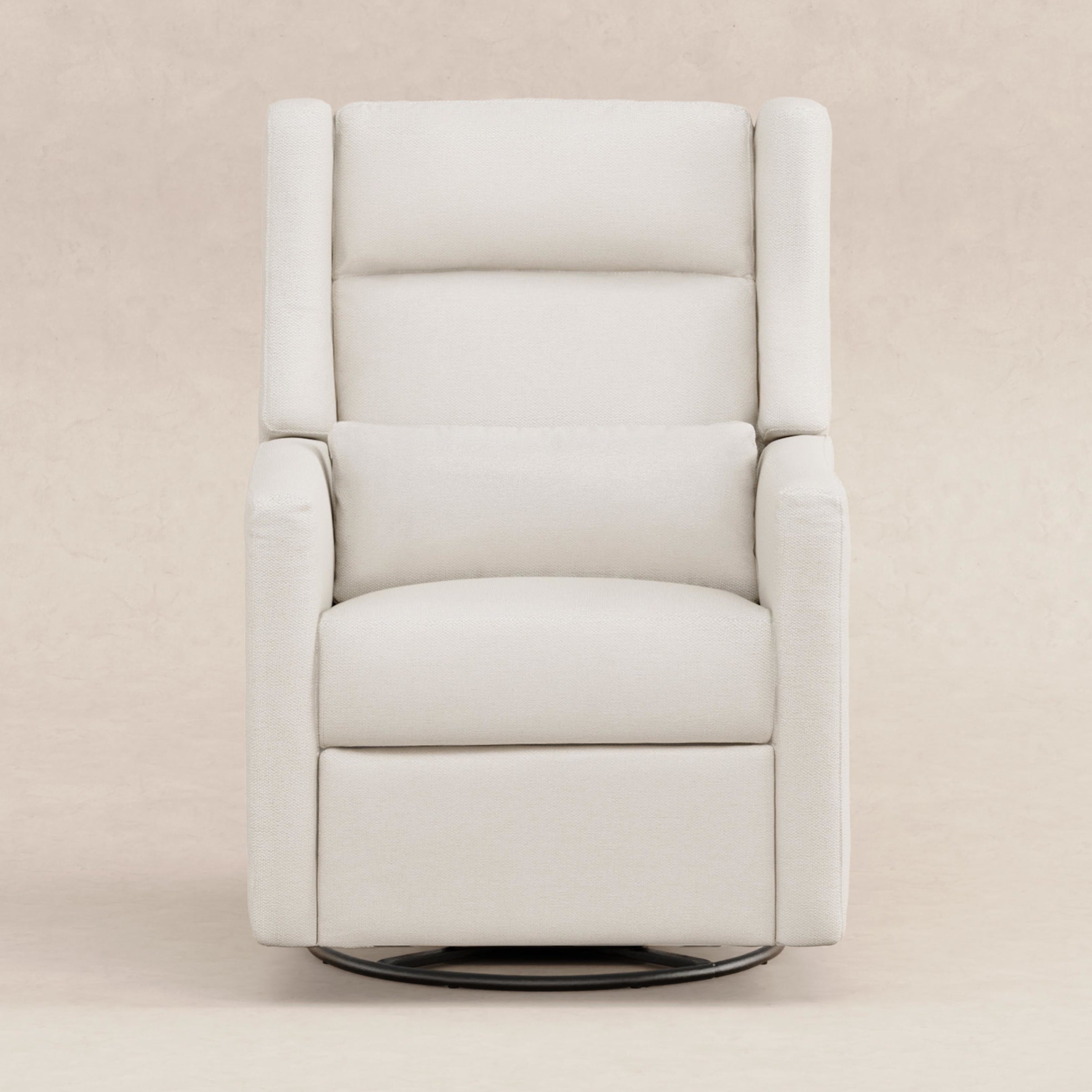M11286PCMEW,Kiwi Plus Power Glider Recliner w/ Power Headrest in Performance Cream Eco-Weave