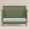 M15901OL,Palma Mid-Century 4-in-1 Convertible Crib w/Toddler Bed Conversion in Olive