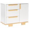 M23423WN,Yuzu 3-Drawer Changer Dresser in White/Natural