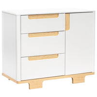 M23423WN,Yuzu 3-Drawer Changer Dresser in White/Natural
