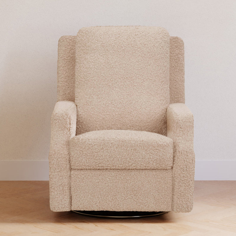 M22287CSG,Crewe Recliner and Swivel Glider in Chai Shearling