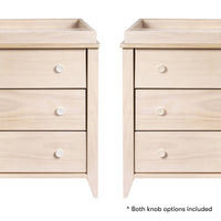 M10323NXW,Sprout 3-Drawer Changer Dresser in Washed Natural and White