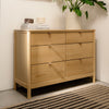 M25616HY,Bondi 6-Drawer Assembled Dresser in Honey
