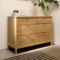M25616HY,Bondi 6-Drawer Assembled Dresser in Honey