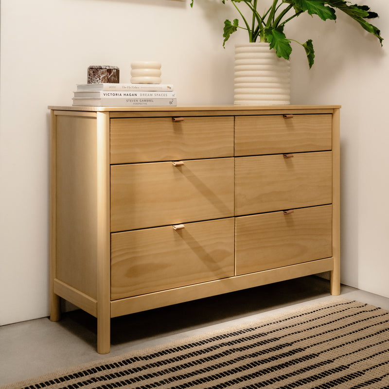 M25616HY,Bondi 6-Drawer Assembled Dresser in Honey