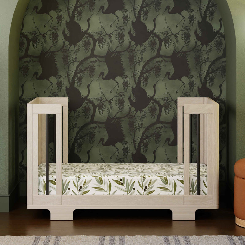 M23401NXB,Yuzu 8-in-1 Convertible Crib w/All-Stages Conversion in Washed Natural/Black