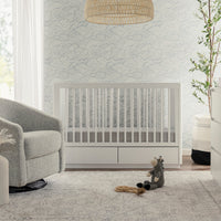 M21601W,Bento 3-in-1 Convertible Storage Crib w/Toddler Bed Conversion Kit in White