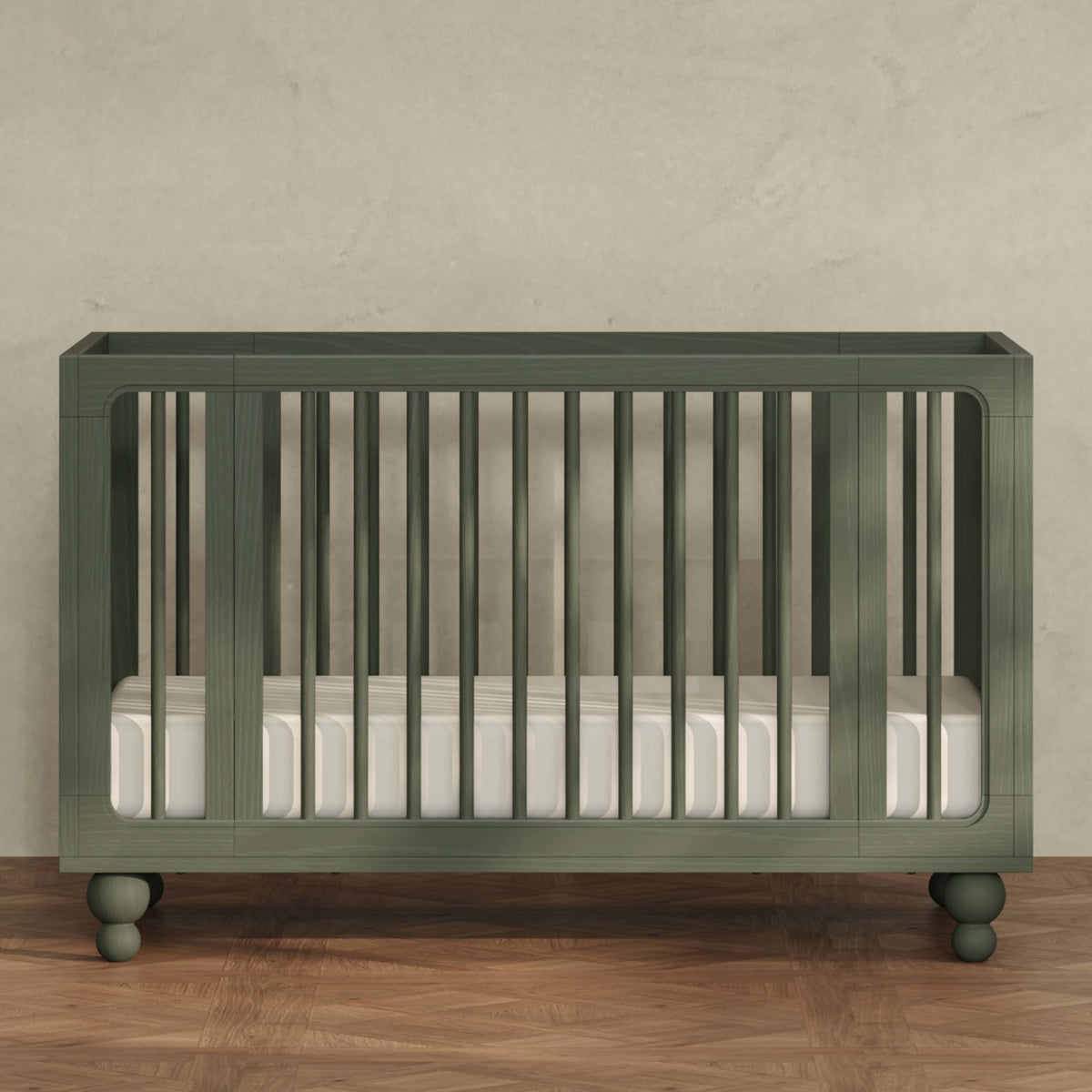 M33380AE,Nate Berkus x Babyletto Astre All-Stages Crib w/Bassinet & Toddler Bed Kits in Archival Elm