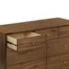 M15916NL,Palma 7-Drawer Double Dresser  Assembled in Natural Walnut
