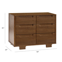 M23426NL,Yuzu 6-Drawer Dresser in Natural Walnut