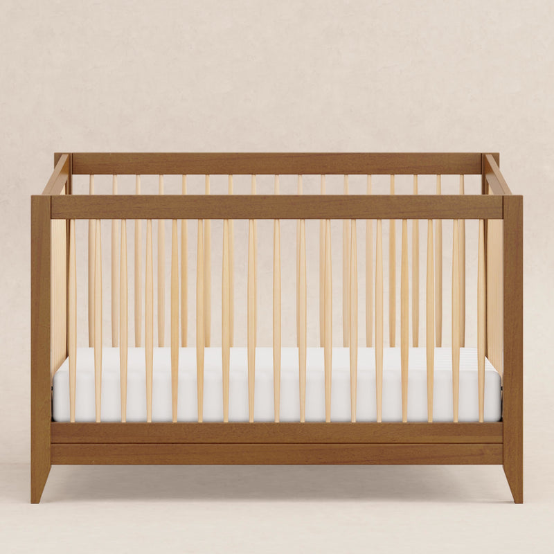 M10301CTN,Sprout 4-in-1 Convertible Crib w/Toddler Bed Conversion Kit in Chestnut&Natural