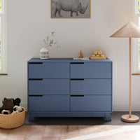 M4216CVB,Hudson 6-Drawer Double Dresser  Assembled in Cove Blue