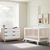 M4201WNX,Hudson 3-in-1 Convertible Crib w/ToddlerBedConversion Kit in White/Washed Natural