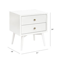 M15960RW,Palma Nightstand  Assembled in Warm White