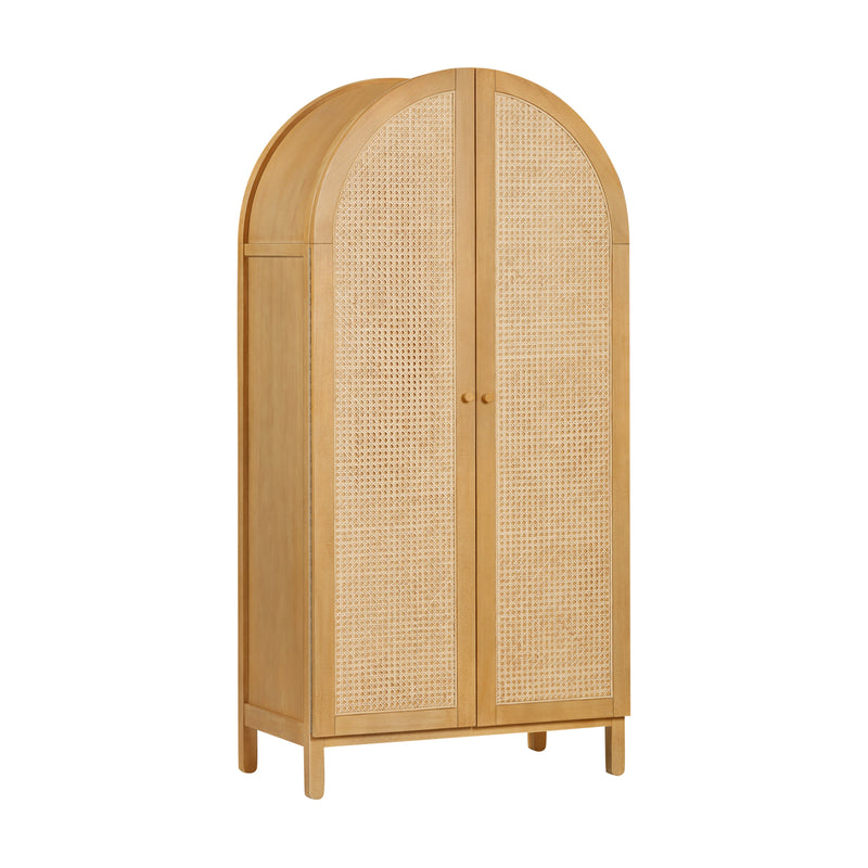 M25929HY,Bondi Cane Armoire  Assembled in Honey