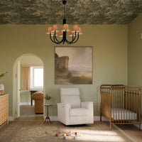 M17186PWB,Willa Plus Power Glider Recliner w/ Power Headrest in Performance Ivory Boucle