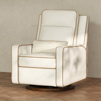 M23082PCMTB,Nate Berkus x Babyletto Sigi Pro Power Recliner in Performance Cream Linen w/Toffee Base