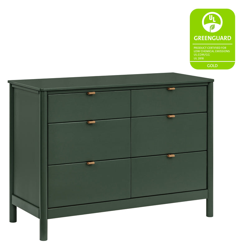 M25616FRGR,Bondi 6-Drawer Assembled Dresser in Forest Green