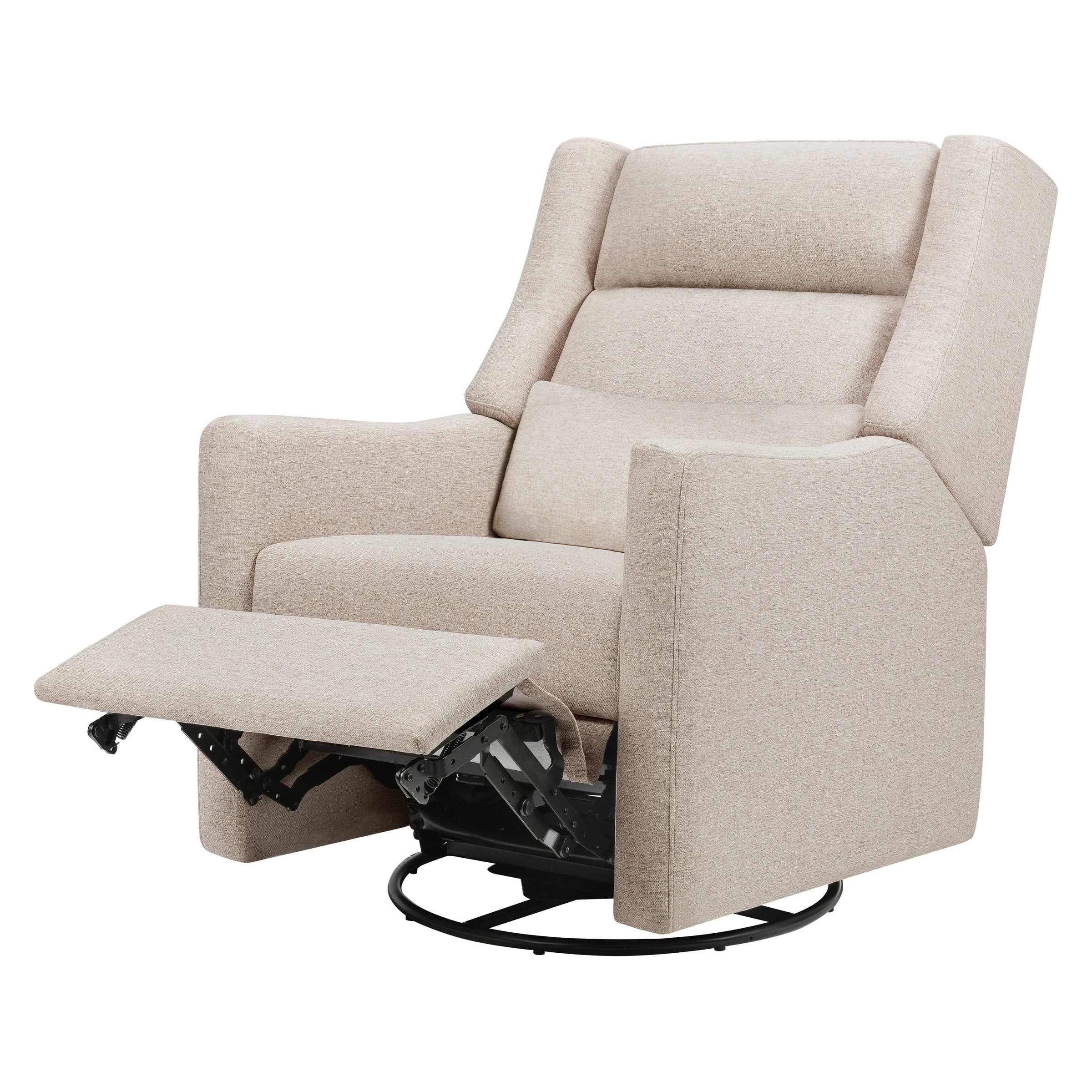 M11286PBEW,Kiwi Plus Power Glider Recliner w/ Power Headrest in Performance Beach Eco-Weave
