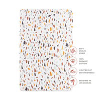 T29136,Terrazzo Muslin Mini Crib Sheet in GOTS Certified Organic Cotton