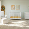 M10301W,Sprout 4-in-1 Convertible Crib w/Toddler Bed Conversion Kit in White Finish