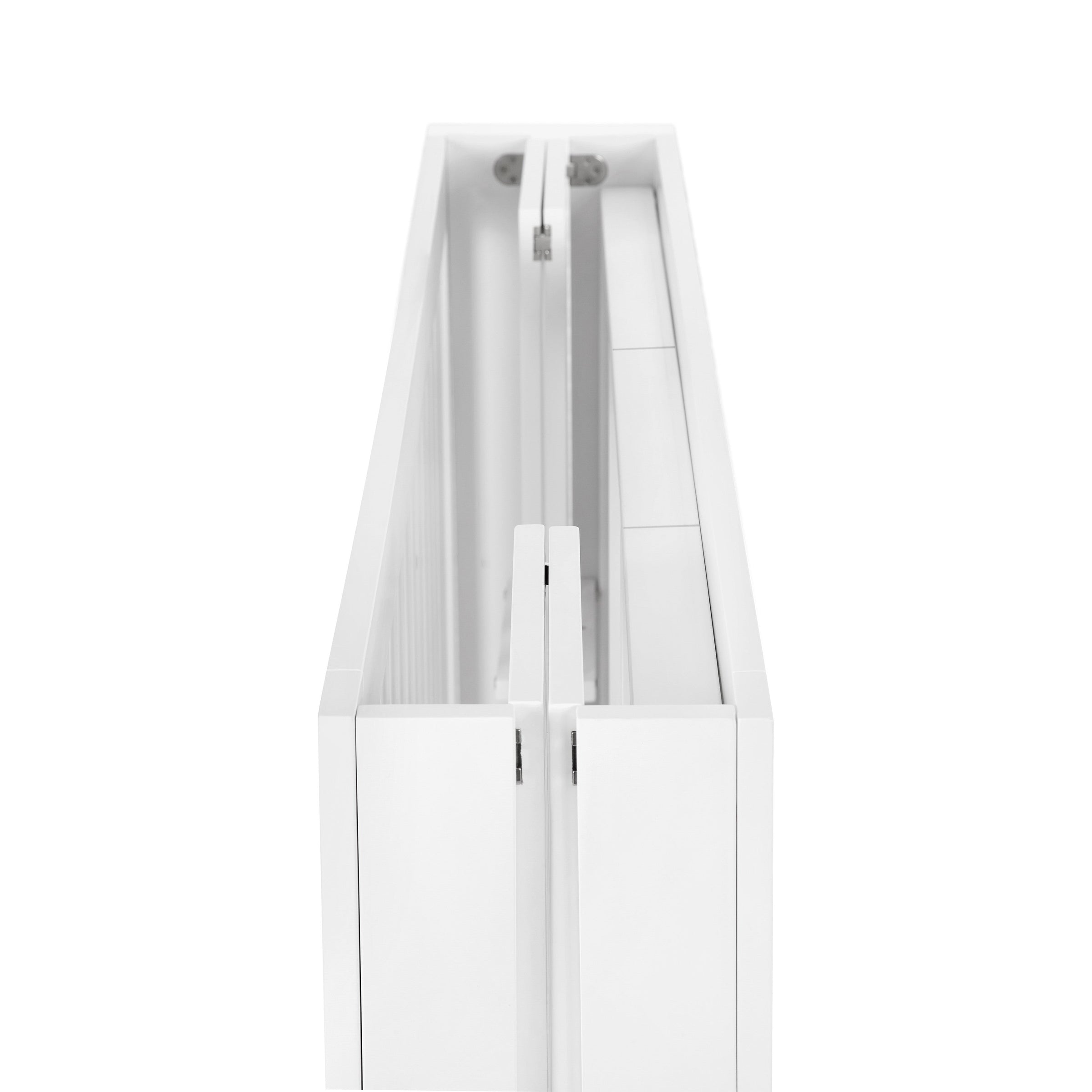 M6601W,Maki Full-Size Folding Crib w/Toddler Bed Conversion Kit in White Finish