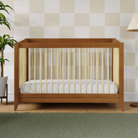 M10301CTN,Sprout 4-in-1 Convertible Crib w/Toddler Bed Conversion Kit in Chestnut&Natural