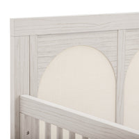 M24801WDFPEW,Eloise 4-in-1 Convertible Crib in White Driftwood and Performance Pearl Eco-Weave