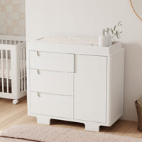 M23423W,Yuzu 3-Drawer Changer Dresser in White