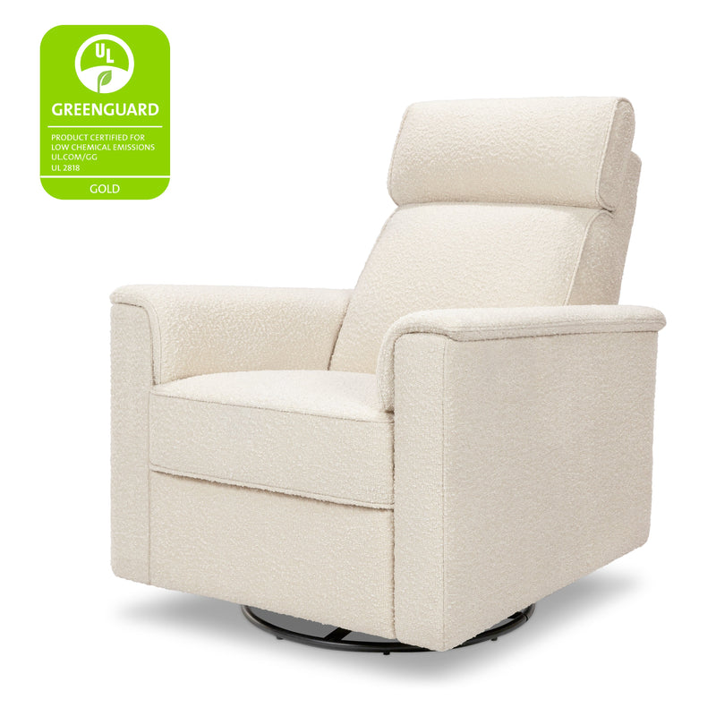 M17182PWB,Willa Pro Power Glider Recliner w/ Power Lumbar in Performance Ivory Boucle